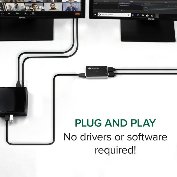 Plugable HDMI Capture Card USB 3.0 and USB-C, Record, Stream and Go Live with DSLR, 1080P 60FPS, HDMI Passthrough for Monitor - Image 6