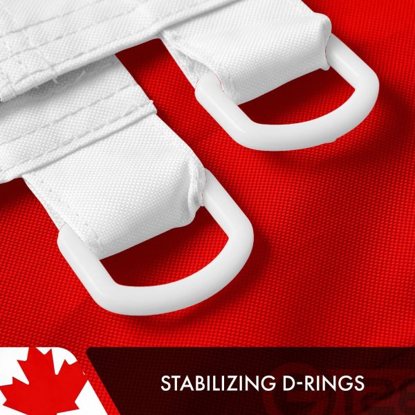 Canada Canadian Flag 5x8 FT Flag Double-Sided Embroidered Polyester By G128 - Image 3