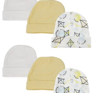 Baby Boy, Baby Girl, Unisex Infant Caps (pack Of 6) Nc_0328