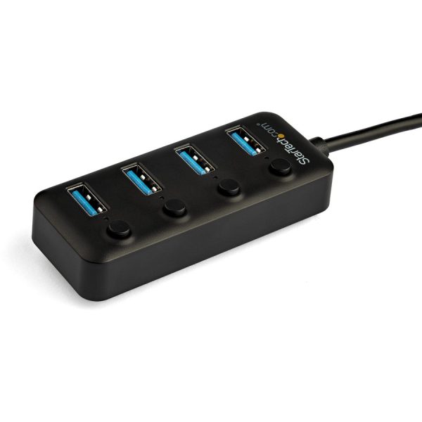 StarTech.com 4 Port USB C Hub - 4x USB 3.0 Type-A with Individual On/Off Port Switches - SuperSpeed 5Gbps USB 3.2 Gen 1 - Bus Powered - Image 2