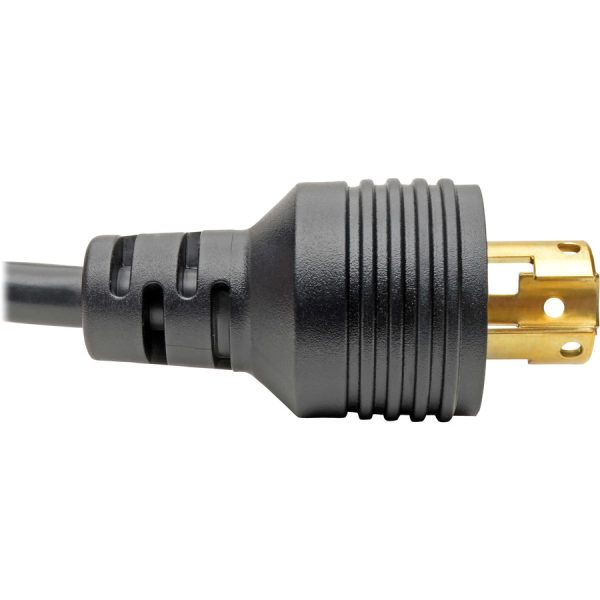 Eaton Tripp Lite Series Power Cord Adapter, NEMA 5-15R to NEMA L5-15P - Heavy-Duty, 15A, 120V, 14 AWG, 1 ft. (0.31 m), Black - Image 3