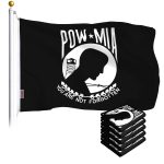 POW MIA Flag 3x5 Ft 5-Pack Printed Polyester By G128