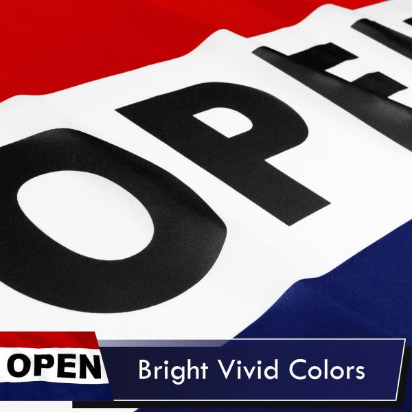 Open Flag 3x5 Ft 2-Pack Printed Polyester By G128 - Image 3