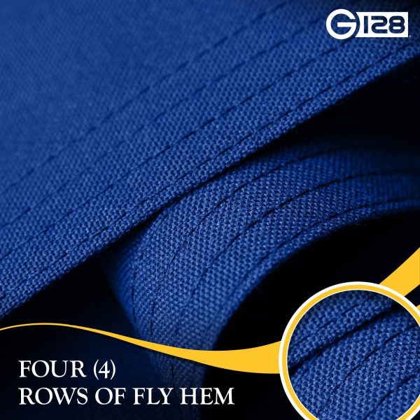 G128 2 Pack: Indiana IN State Flag | 1x1.5 Ft | StormFlyer Series Embroidered 220GSM Spun Polyester | Embroidered Design, Indoor/Outdoor, Brass Grommets, Heavy Duty, All Weather - Image 4