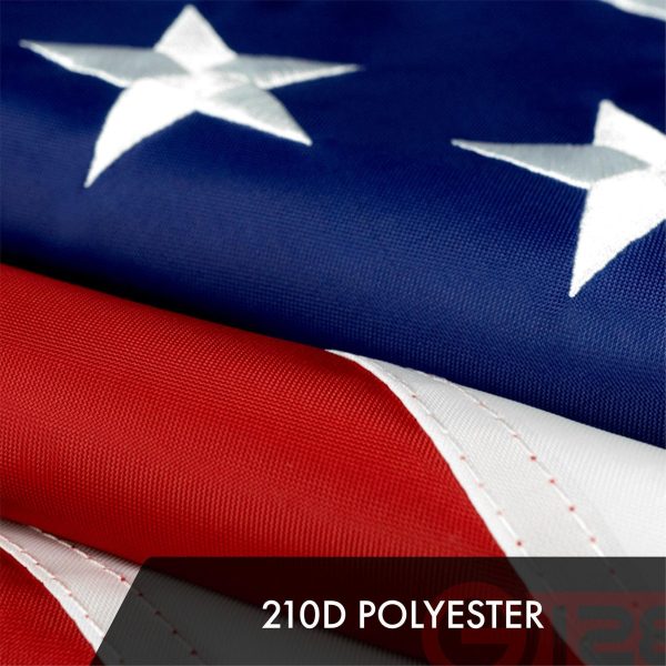 USA American Flag 4x6FT 5-Pack Embroidered Polyester By G128 - Image 4