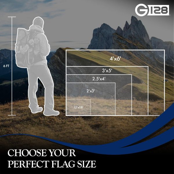 G128 3 Pack: Georgia GA State Flag | 2.5x4 Ft | StormFlyer Series Embroidered 220GSM Spun Polyester | Embroidered Design, Indoor/Outdoor, Brass Grommets, Heavy Duty, All Weather - Image 8