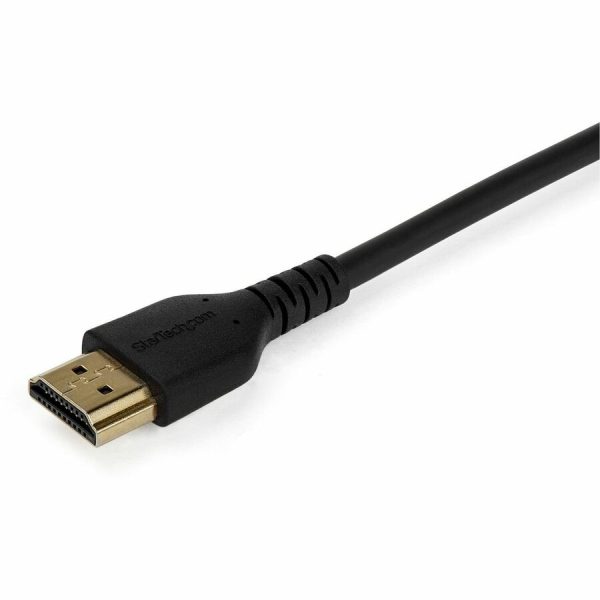 StarTech.com 1m Premium Certified HDMI 2.0 Cable with Ethernet - 3ft High Speed UHD 4K 60Hz HDR Durable Rugged Ultra HD HDMI Monitor Cord - Image 2