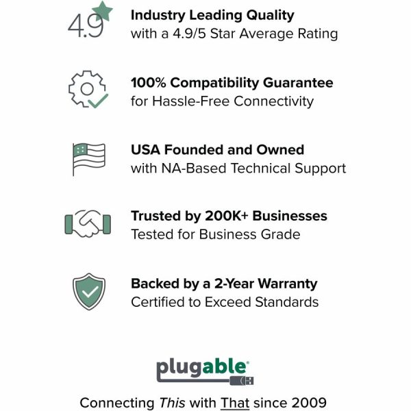 Plugable USB C Ethernet Adapter, Fast and Reliable Gigabit Connection - Image 4
