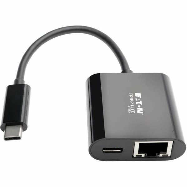 Eaton Tripp Lite Series USB-C to Gigabit Network Adapter with USB-C PD Charging - Thunderbolt 3, Black - Image 3