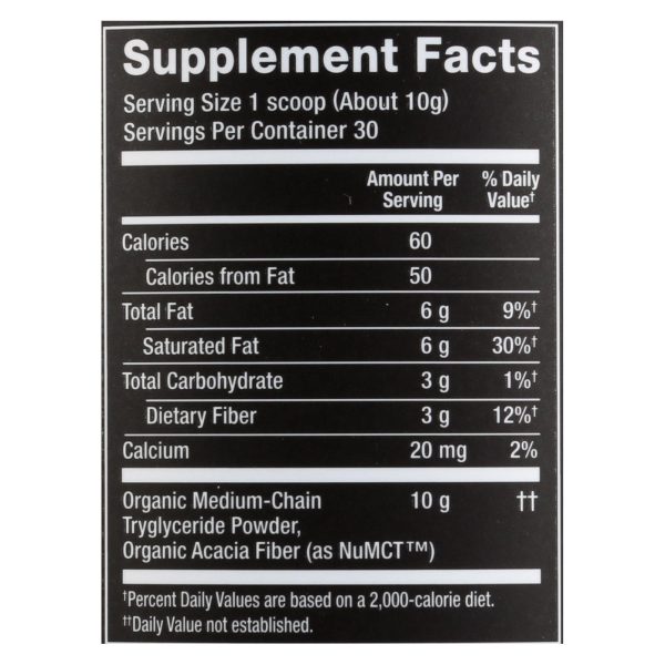 Nutiva - Powder Mct - 1 Each - 10.6 OZ