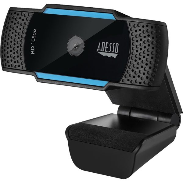 Adesso CyberTrack H5 1080P Webcam - 2.1 Megapixel - 30 fps - USB 2.0 - Auto Focus - Built-In MIC - Tripod Mount - Privacy Shutter Cover - Image 4