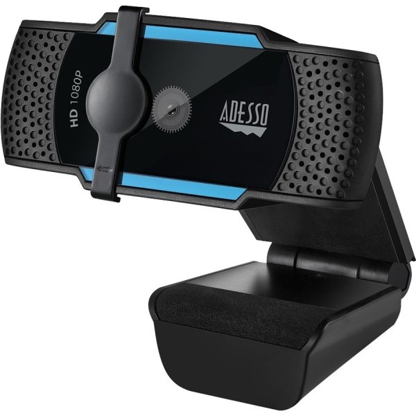 Adesso CyberTrack H5 1080P Webcam - 2.1 Megapixel - 30 fps - USB 2.0 - Auto Focus - Built-In MIC - Tripod Mount - Privacy Shutter Cover - Image 5