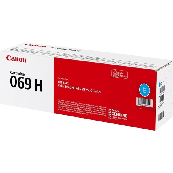 Canon 069 Original High Yield Laser Toner Cartridge - Cyan - 1 Pack - Image 4