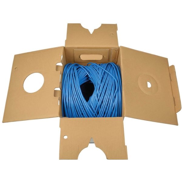 Eaton Tripp Lite Series Cat5e 350 MHz Solid Core (UTP) PVC Bulk Ethernet Cable - Blue, 1000 ft. (304.8 m), TAA - Image 3