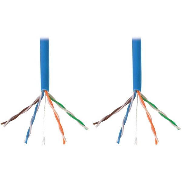Eaton Tripp Lite Series Cat5e 350 MHz Solid Core (UTP) PVC Bulk Ethernet Cable - Blue, 1000 ft. (304.8 m), TAA - Image 5