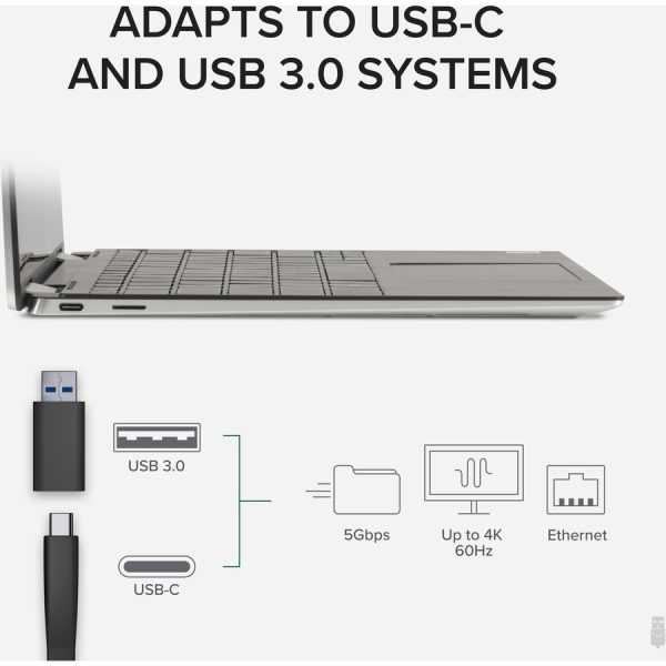 Plugable 4K DisplayPort and HDMI Dual Monitor Adapter with Ethernet for USB 3.0 and USB-C - Image 4