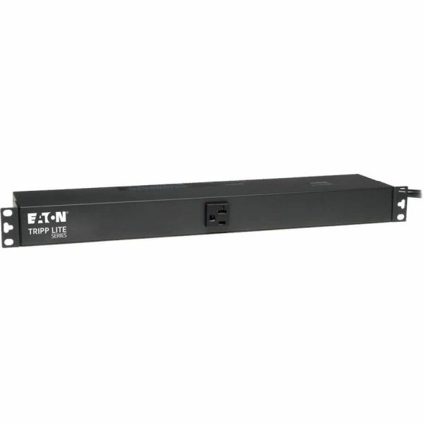 Eaton Tripp Lite Series 2.4kW Single-Phase 120V Basic PDU, 13 NEMA 5-15/20R Outlets, NEMA 5-20P Input, 15 ft. (4.57 m) Cord, 1U Rack-Mount
