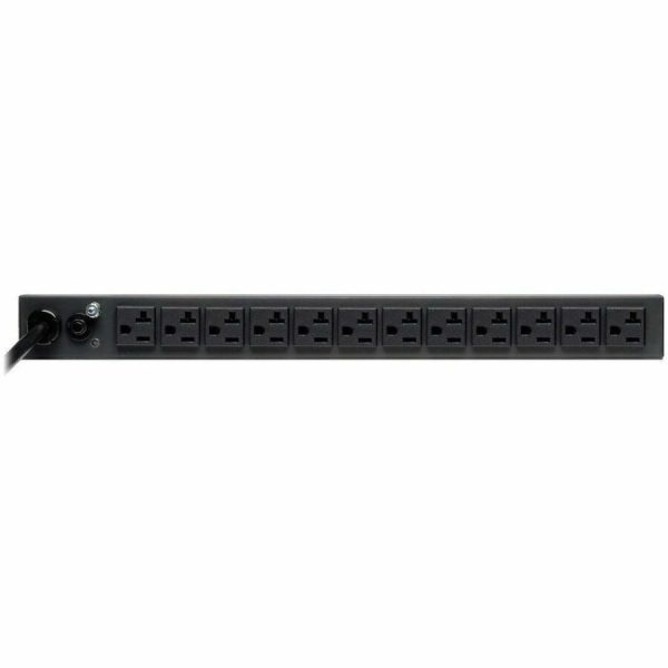 Eaton Tripp Lite Series 2.4kW Single-Phase 120V Basic PDU, 13 NEMA 5-15/20R Outlets, NEMA 5-20P Input, 15 ft. (4.57 m) Cord, 1U Rack-Mount - Image 3