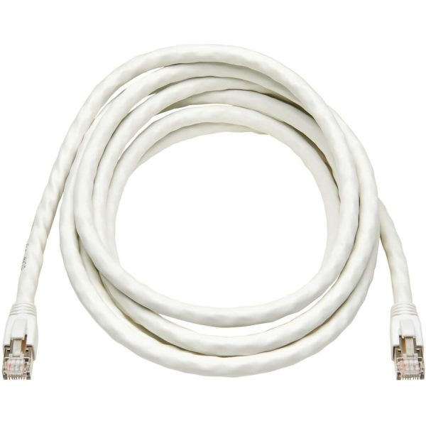 Eaton Tripp Lite Series Cat8 25G/40G Certified Snagless Shielded S/FTP Ethernet Cable (RJ45 M/M), PoE, White, 10 ft. (3.05 m), TAA - Image 2