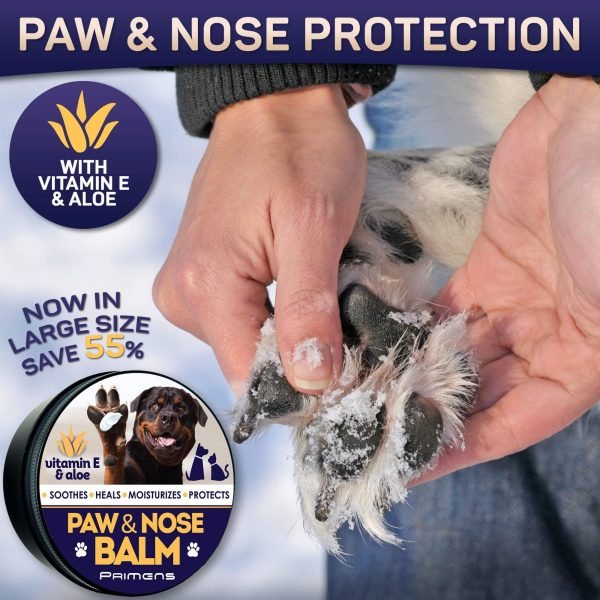 Natural Dog Paw Balm Dog Paw Protection for Hot Pavement Dog Paw Wax for Dry Paws & Nose Canine Paw Moisturizer for Cracked Paws Cream Butter for Cat Dogs Paw Protectors Paw Pad Lotion - Image 2