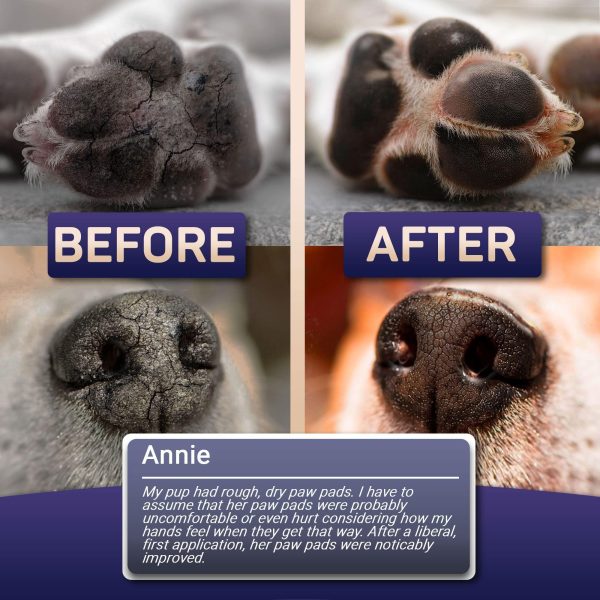 Natural Dog Paw Balm Dog Paw Protection for Hot Pavement Dog Paw Wax for Dry Paws & Nose Canine Paw Moisturizer for Cracked Paws Cream Butter for Cat Dogs Paw Protectors Paw Pad Lotion - Image 4
