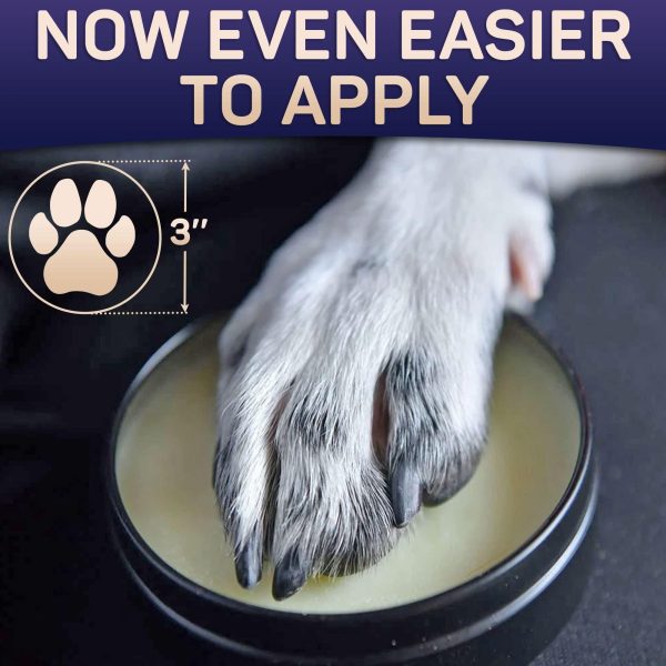 Natural Dog Paw Balm Dog Paw Protection for Hot Pavement Dog Paw Wax for Dry Paws & Nose Canine Paw Moisturizer for Cracked Paws Cream Butter for Cat Dogs Paw Protectors Paw Pad Lotion - Image 5