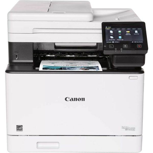 Canon imageCLASS MF751Cdw Wireless Laser Multifunction Printer - Color - White - Image 9