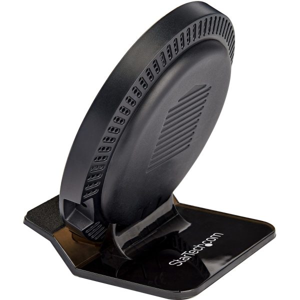 StarTech.com 15W Qi Wireless Charging Stand, Universal Qi Certified Wireless Charger Stand or Pad, For iPhone/Samsung Galaxy/Google Pixel - Image 2