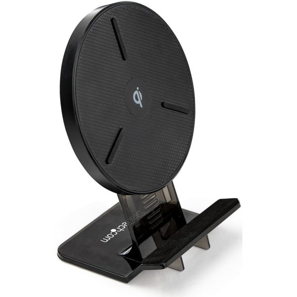 StarTech.com 15W Qi Wireless Charging Stand, Universal Qi Certified Wireless Charger Stand or Pad, For iPhone/Samsung Galaxy/Google Pixel - Image 8