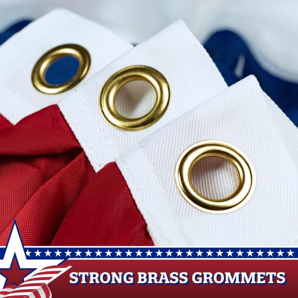 Fan Flag 2x4FT 2-Pack Embroidered Polyester By G128 - Image 2