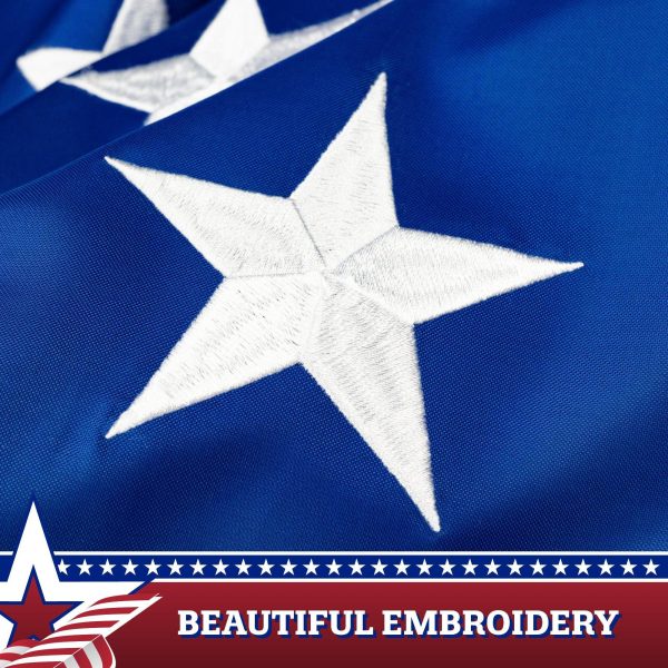Fan Flag 2x4FT 2-Pack Embroidered Polyester By G128 - Image 3