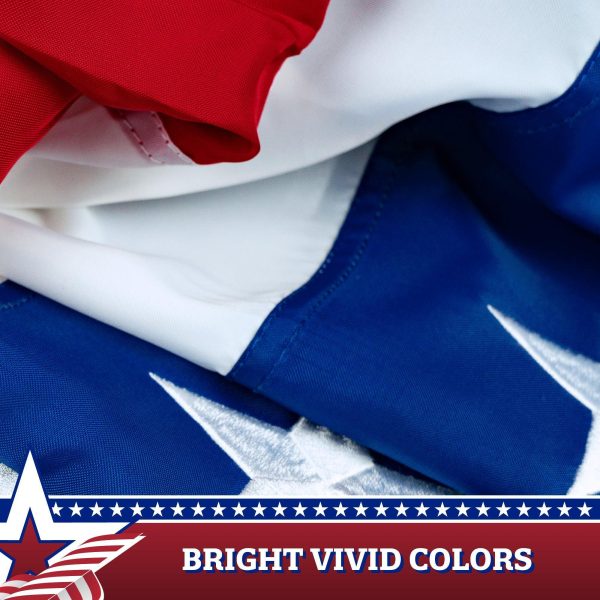 Fan Flag 2x4FT 2-Pack Embroidered Polyester By G128 - Image 4