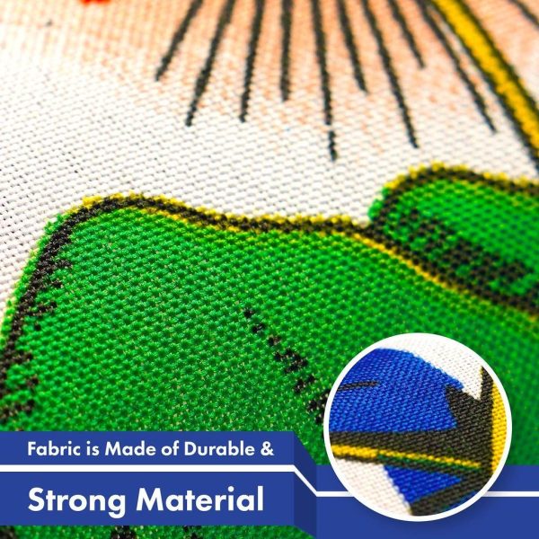 G128 10 Pack: El Salvador El Salvadoran Flag | 3x5 Ft | LiteWeave Pro Series Printed 150D Polyester | Country Flag, Vibrant Colors, Brass Grommets, Thicker and More Durable Than 100D 75D Polyester - Image 4