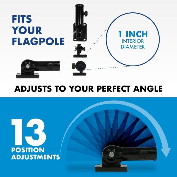Flag Pole 6FT Black Tangle Free & Somalia Somalian Flag 3x5 Ft Combo Printed 150D Polyester By G128 - Image 8