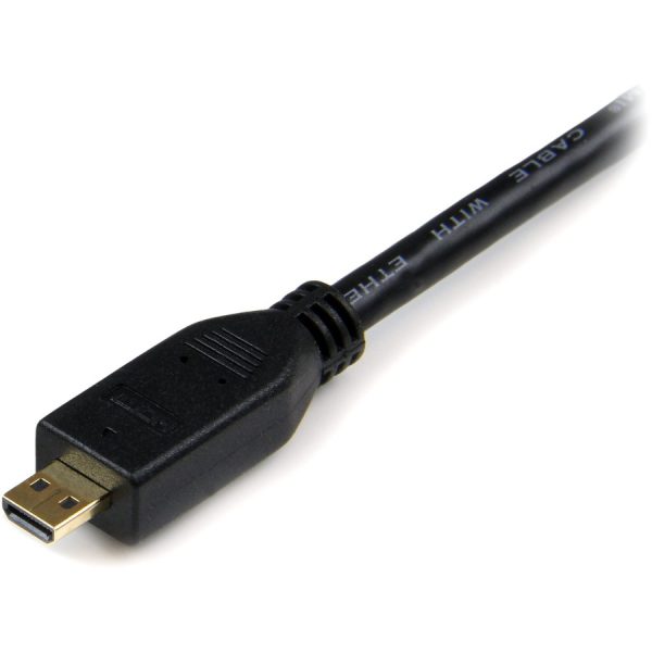 StarTech.com 3m Micro HDMI to HDMI Cable with Ethernet, 4K High Speed Micro HDMI Type-D Device to HDMI Monitor Adapter/Converter Cord - Image 4