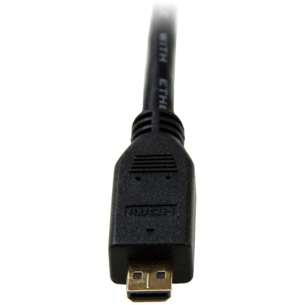 StarTech.com 3m Micro HDMI to HDMI Cable with Ethernet, 4K High Speed Micro HDMI Type-D Device to HDMI Monitor Adapter/Converter Cord - Image 5