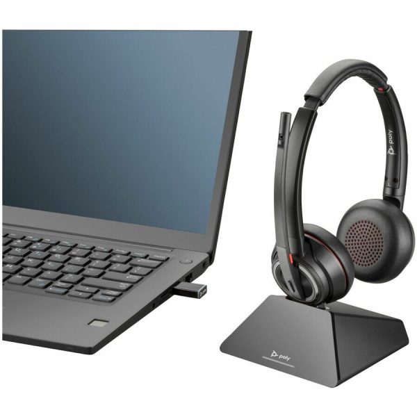 Poly Savi 8220 UC DECT USB-A Headset - Image 2
