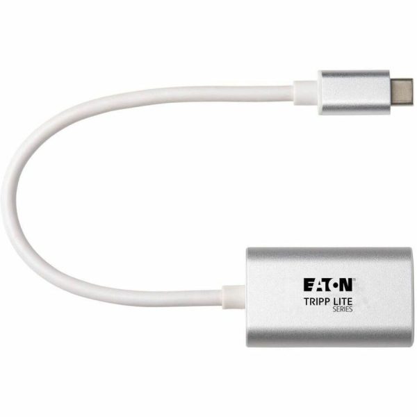 Eaton Tripp Lite Series 2-Port USB-C to 3.5 mm Stereo Audio Adapter - USB 2.0, Silver - Image 7
