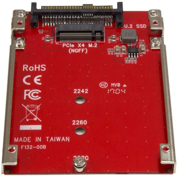 StarTech.com M.2 to U.2 Adapter - M.2 Drive to U.2 (SFF-8639) Host Adapter for M.2 PCIe NVMe SSDs - M.2 Drive Adapter - M.2 PCIe SSD Adapter - Image 3