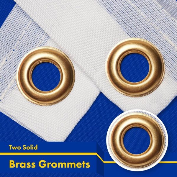G128 European Union Europe EU Flag | 3x5 Ft | Printed 150D Polyester - Indoor/Outdoor, Vibrant Colors, Brass Grommets, Quality Polyester, Much Thicker More Durable Than 100D 75D Polyester - Image 2