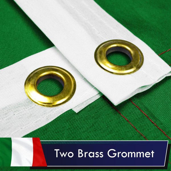 Italy (Italian) Flag 75D Printed Polyester 3x5 Ft - Image 2