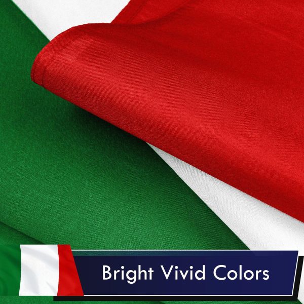 Italy (Italian) Flag 75D Printed Polyester 3x5 Ft - Image 3