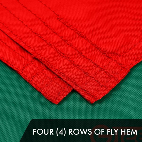 G128 Combo Pack: American USA Flag 3x5 Ft & American USA Yacht Ensign Flag 3x5 Ft | Both ToughWeave Series Embroidered 300D Polyester, Embroidered Design, Indoor/Outdoor, Brass Grommets - Image 5