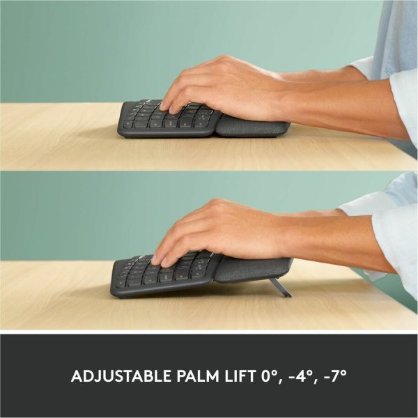 Logitech ERGO K860 Split Ergonomic Keyboard, Wireless Connectivity, Graphite - Image 7