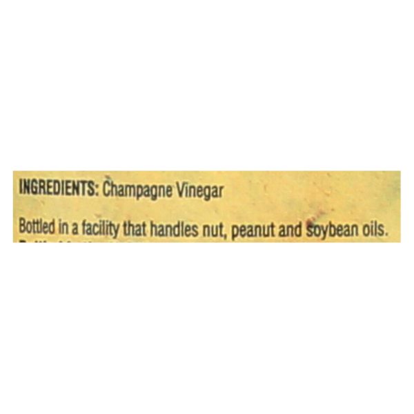 Napa Valley Naturals Champagne Reserve Wine Vinegar - Vinegar - Case of 12 - 12.7 Fl oz. - Image 3