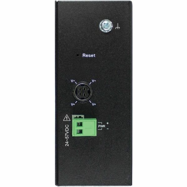 Eaton Tripp Lite Series 5-Port Lite Managed Industrial Gigabit Ethernet Switch - 10/100/1000 Mbps, PoE+ 30W, 2 GbE SFP Slots, -10° to 60°C, DIN Mount, TAA - Image 3