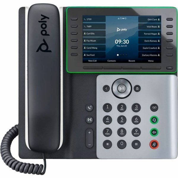 Poly Edge E550 IP Phone - Corded - Corded - NFC, Wi-Fi, Bluetooth - Desktop - Image 3