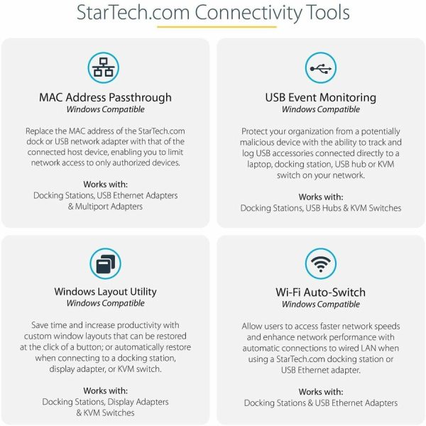 StarTech.com Thunderbolt 3 Dock, Dual 4K 60Hz Monitor TB3 Docking Station with DisplayPort, HDMI & 1080p VGA, 85W Power Delivery, TAA - Image 6