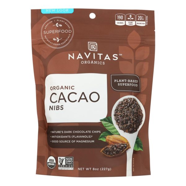 Navitas Naturals Cacao Nibs - Organic - Raw - 8 oz - case of 12 - Image 2