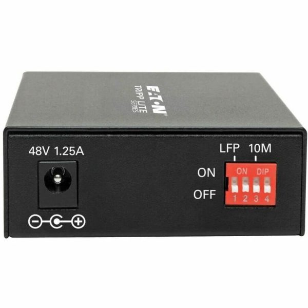 Eaton Tripp Lite Series Gigabit Multimode Fiber to Ethernet Media Converter, PoE+ - International Power Cables, 10/100/1000 LC, 850 nm, 550 m (1,804 ft.) - Image 2
